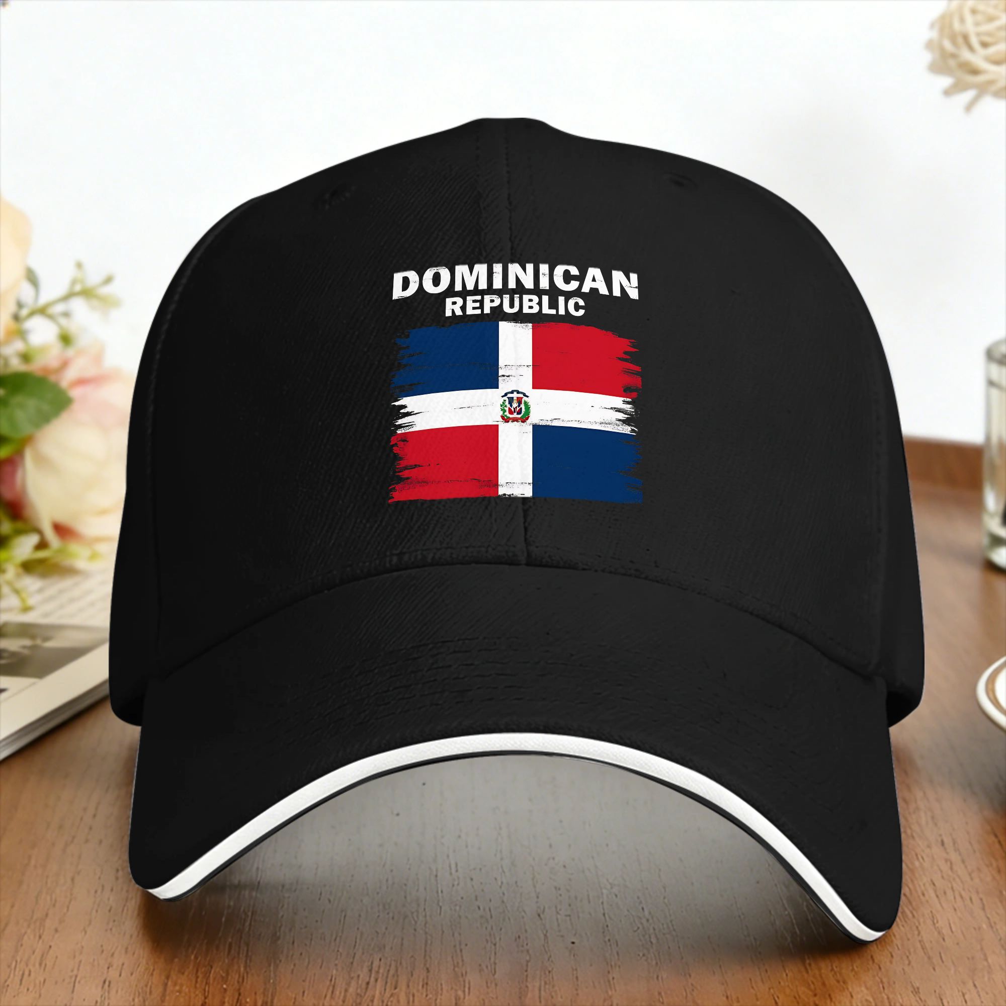Outdoor Sport Ideas - Topi Bisbol Nasional Bendera Republik Dominika