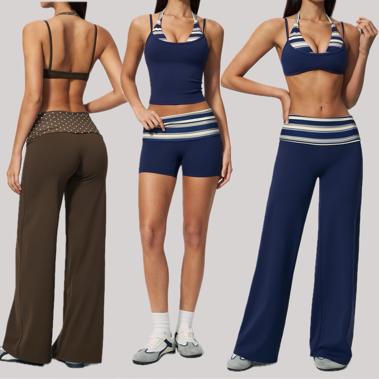 Outdoor Sport Outfit - 2 Buah Set Yoga Olahraga Wanita