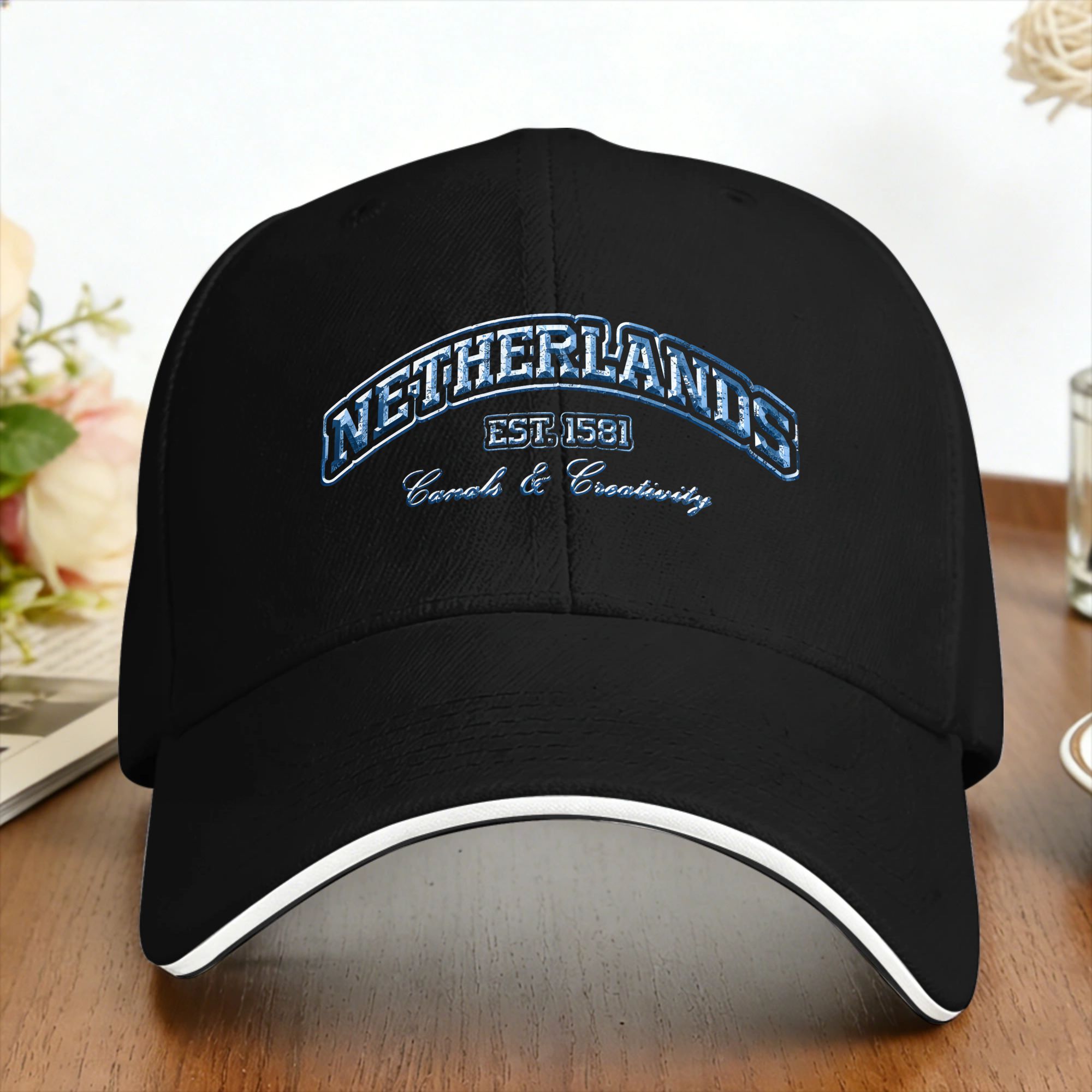 Outdoor Sport Ideas - Topi Bisbol Seni Retro Belanda Est