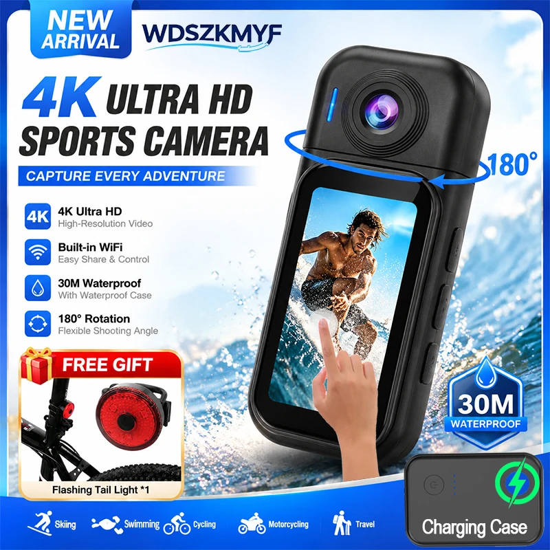 Outdoor Sport Ideas - Kamera Olahraga Luar Ruangan 4K/1080P HD