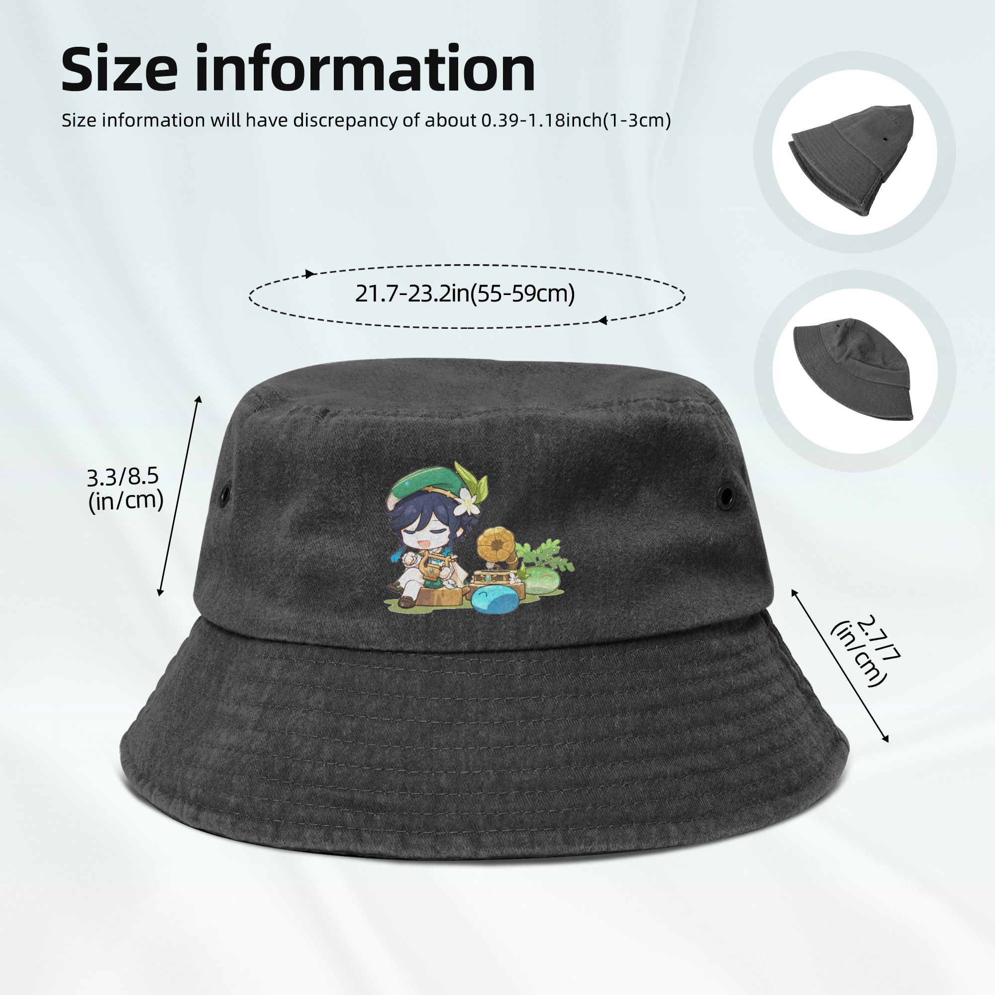 Topi Bucket Distressed Washed  - Outdoor Sport Ideas ulasan dan harga