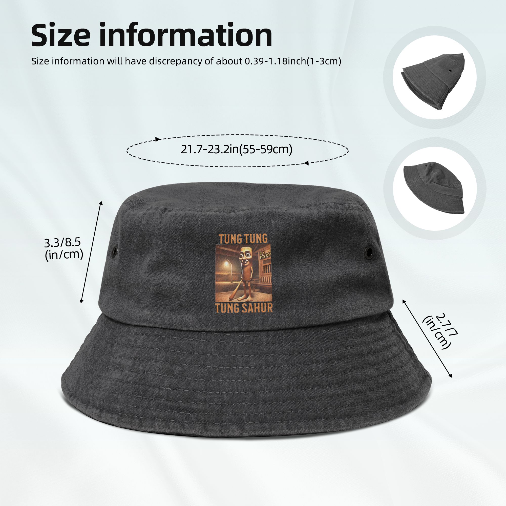 Topi Bucket Denim Distressed P - Outdoor Sport Ideas ulasan dan harga