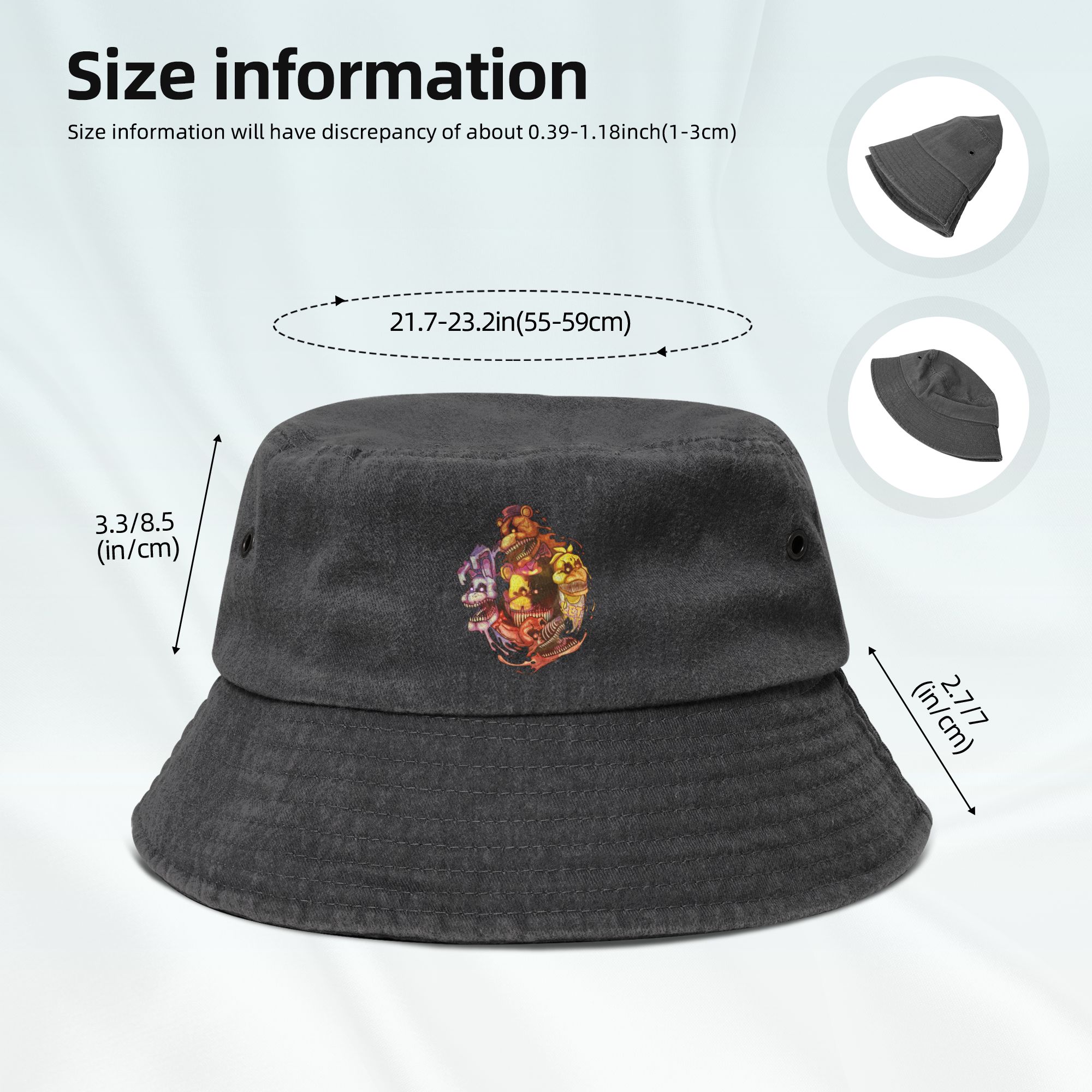 Topi Bucket Unisex Distressed  - Outdoor Sport Ideas ulasan dan harga