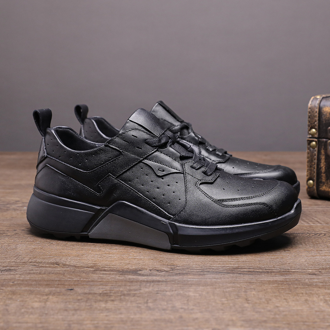 Sepatu Kulit Asli Pria Trendi  - Outdoor Sport Outfit ulasan dan harga