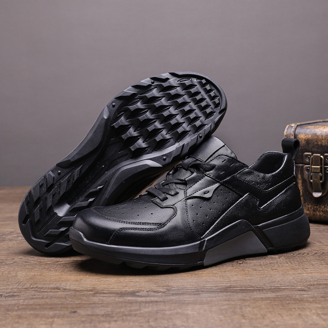 Sepatu Kulit Asli Pria Trendi  - Outdoor Sport Outfit ulasan dan harga